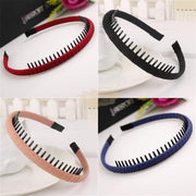 Satin Wrapped Toothed Thin Headband Hair Accessories