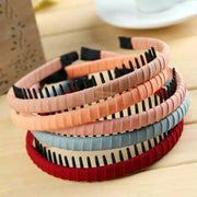 Satin Wrapped Toothed Thin Headband Hair Accessories
