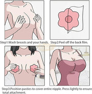 Self Adhesive Flower Shaped Nipple Covers | Nude (10 pieces) Women Accessories
