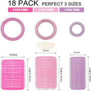 Self-Grip Hair Roller Curler Set | 33 pieces Hair Rollers