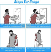 Shaving Cape with Suction Cups salon accessories