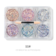 Shiny Glitter Powder Gel Sequins Set w applicator - Available in 12 styles 11 Nail Glitter