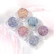 Shiny Glitter Powder Gel Sequins Set w applicator - Available in 12 styles Nail Glitter