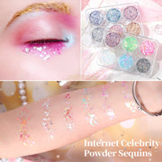 Shiny Glitter Powder Gel Sequins Set w applicator - Available in 12 styles Nail Glitter