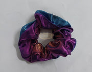 Shiny Multi-Colored Hair Scrunchies (1 piece) Scrunchies