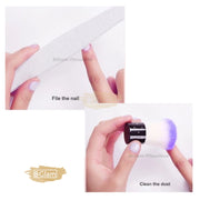 Short Handle Nail Dust Brush Nail Cleaning Brush