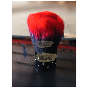 Short Handle Nail Dust Brush Red/Black Nail Cleaning Brush