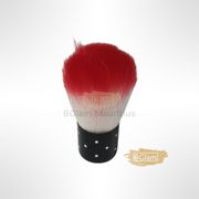 Short Handle Nail Dust Brush Red/White Nail Cleaning Brush