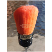 Short Handle Nail Dust Brush Tangerine Nail Cleaning Brush