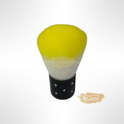 Short Handle Nail Dust Brush Yellow Nail Cleaning Brush
