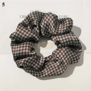 Silk Hair Scrunchies (1 Piece) Brown