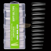 Soft Gel Tips | Full Cover | Extra Long | 240 Tips Green Box Soft Gel Tips