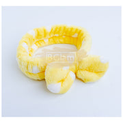 Spa Headband Dot Print Yellow Spa facial headband