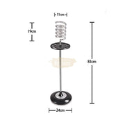 Spiral Hair Dryer Holder Stand | Black (Hair Dryer Not included) Salon Furnishing