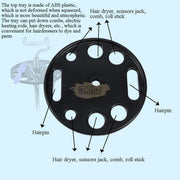 Spiral Hair Dryer Holder Stand | Black (Hair Dryer Not included) Salon Furnishing