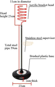 Spiral Hair Dryer Holder Stand | Black (Hair Dryer Not included) Salon Furnishing