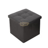 Square Ottoman with storage - Black
