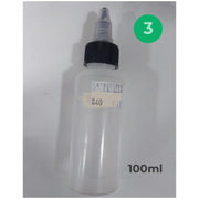 Squeeze Bottle with Twist Cap | 100ml 3 pieces Bottles