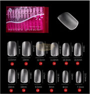 Squoval Nail Tips Clear 288 Tips Clear Nail Tips