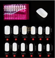 Squoval Nail Tips Natural 288 Tips Nail Tips