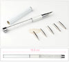 Stainless Steel Diamond White Drawing Pen with 6 tips Nail Art Tool