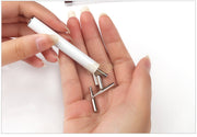 Stainless Steel Diamond White Drawing Pen with 6 tips Nail Art Tool