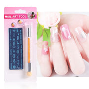 Stamping Plate with Blooming Stamping Brush - Available in 9 designs Nail Art Tool