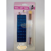 Stamping Plate with Blooming Stamping Brush - Available in 9 designs XY-N01 Nail Art Tool