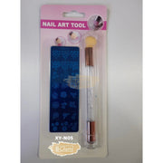 Stamping Plate with Blooming Stamping Brush - Available in 9 designs XY-N05 Nail Art Tool