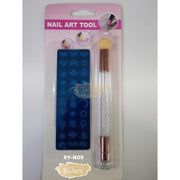 Stamping Plate with Blooming Stamping Brush - Available in 9 designs XY-N09 Nail Art Tool