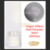 Sugar Effect Nail Powder 10ml | White Nail Powder