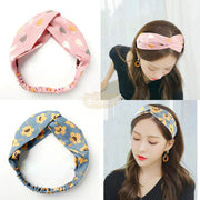 Summer Cross Knot Elastic Headband Hair Accessories
