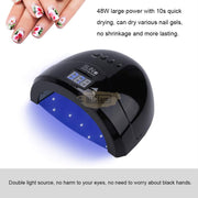 SUN 1S UV LED Nail Lamp 48W | Black UV Lamp
