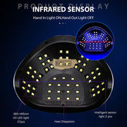 SUN C4 Plus UV LED Nail Lamp 256W | Blue/Black UV Lamp