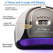 SUN C4 Plus UV LED Nail Lamp 256W | Blue/Black UV Lamp
