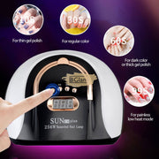 SUN C4 Plus UV LED Nail Lamp 256W | Blue/Black UV Lamp