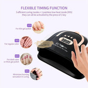 SUN C4 Plus UV LED Nail Lamp 256W | Pink/Black UV Lamp