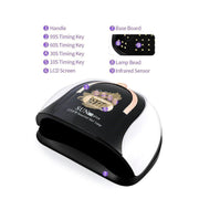 SUN C4 Plus UV LED Nail Lamp 256W | Pink/Black UV Lamp