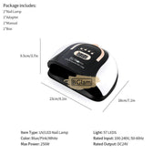 SUN C4 Plus UV LED Nail Lamp 256W | Pink/Black UV Lamp