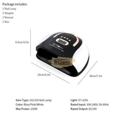 SUN C4 Plus UV LED Nail Lamp 256W | Purple/Black UV Lamp