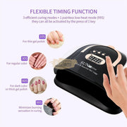 SUN C4 Plus UV LED Nail Lamp 256W | Purple/Black UV Lamp