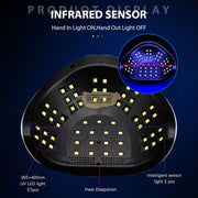 SUN C4 Plus UV LED Nail Lamp 256W | Purple/Black UV Lamp