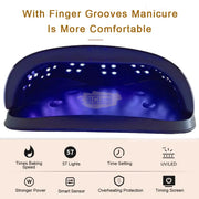 SUN C4 Plus UV LED Nail Lamp 256W | White/Black UV Lamp