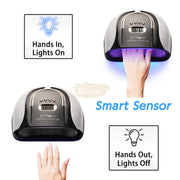 SUN C4 Plus UV LED Nail Lamp 256W | White/Black UV Lamp