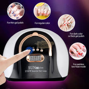 SUN C4 Plus UV LED Nail Lamp 256W | White/Black UV Lamp