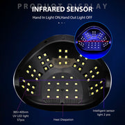 SUN C4 Plus UV LED Nail Lamp 256W | White/Black UV Lamp