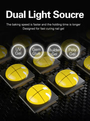 SUN C4 Plus UV LED Nail Lamp 256W | White/Black UV Lamp