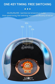 SUN C9 Plus UV LED Nail Lamp 256W | Pink UV Lamp