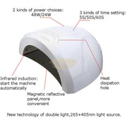 Sun One UV LED Nail Lamp 48W | White UV Lamp