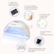 SUN X5 Plus UV LED Nail Lamp 180W | White UV Lamp